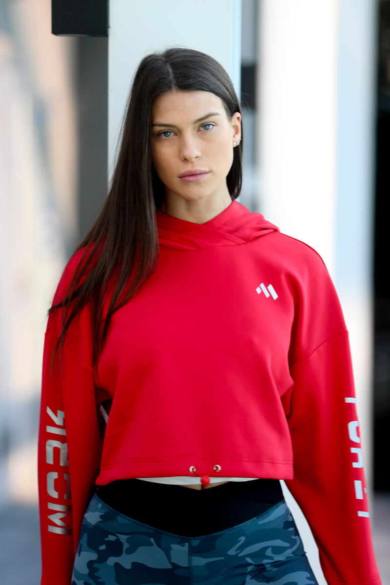 ATHLETICA PULLOVER HOODIE - RED