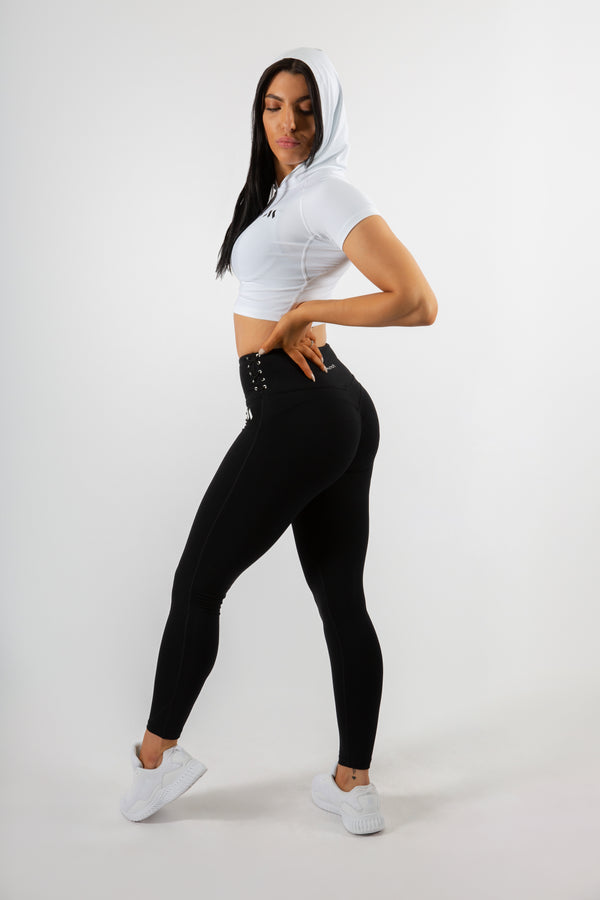 VOGO Athletica Women's Black Green Activewear Workout Capri Leggings Size  XS 